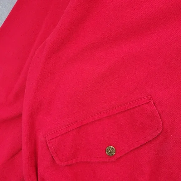 VTG Tommy Hilfiger Reversible Nautical Sailboat Bomber Jacket Red Navy Mens M - Picture 9 of 13